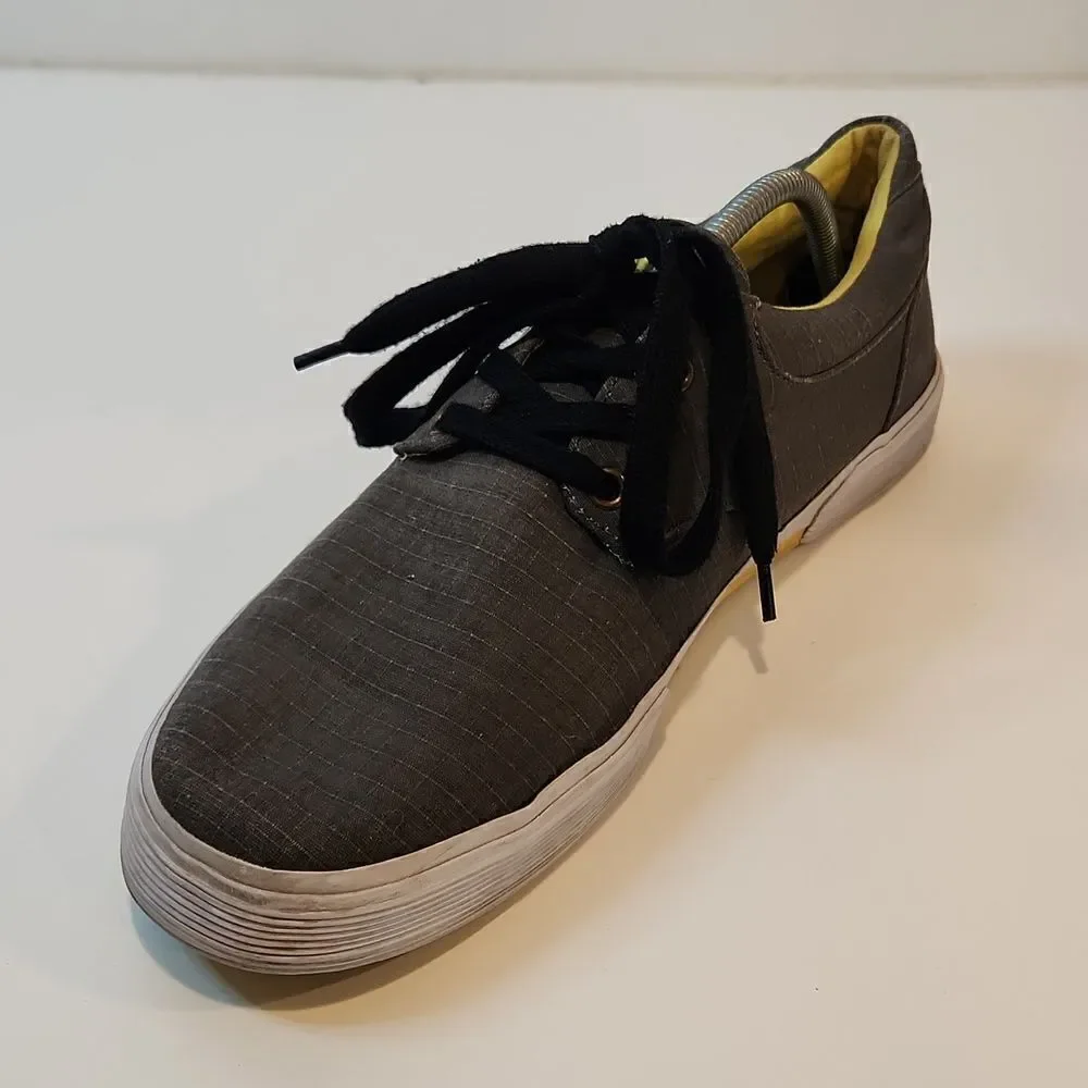 Ralph Lauren Polo Felton Sneakers Shoes Men’s Sz 12D Gray Low Top Lace Up NICE!